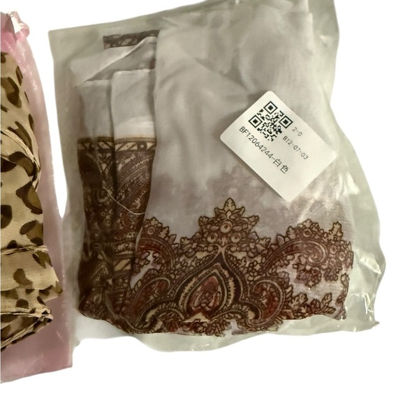 Two Gauze Bolero Shrug Arm Coverups Animal Print Paisley New - Picture 7 of 9